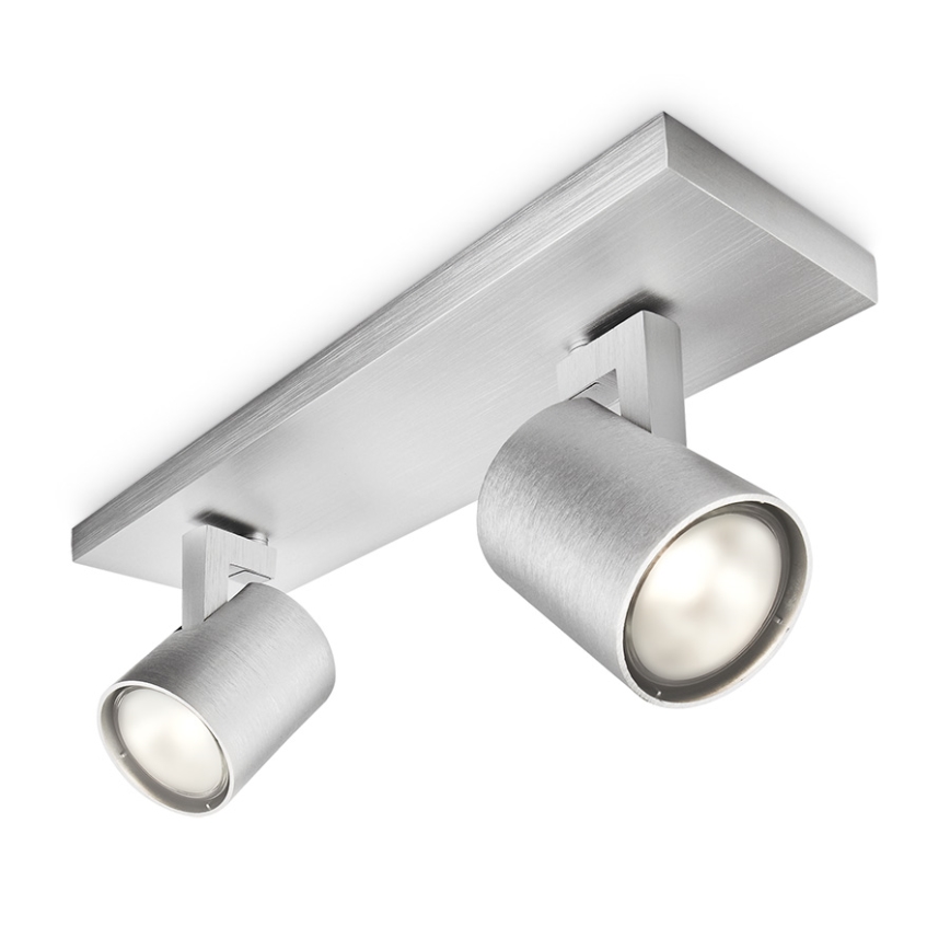 Philips - LED RGBW dimbare spot RUNNER 2xGU10/6,5W/230V 2700-6500K mat chroom