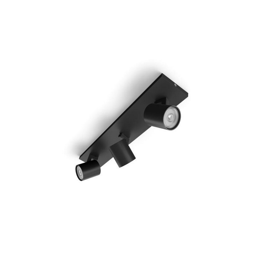 Philips - LED RGBW dimbare spot RUNNER 3xGU10/6,5W/230V 2700-6500K zwart