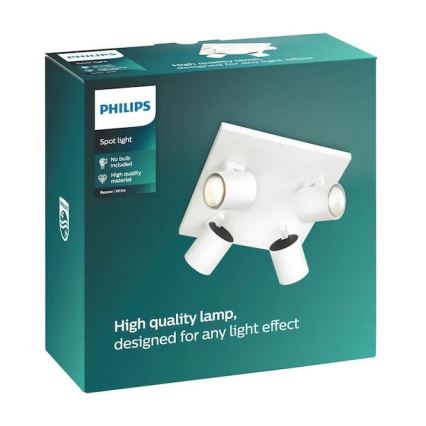 Philips - LED RGBW dimbare spot RUNNER 4xGU10/6,5W/230V 2700-6500K wit