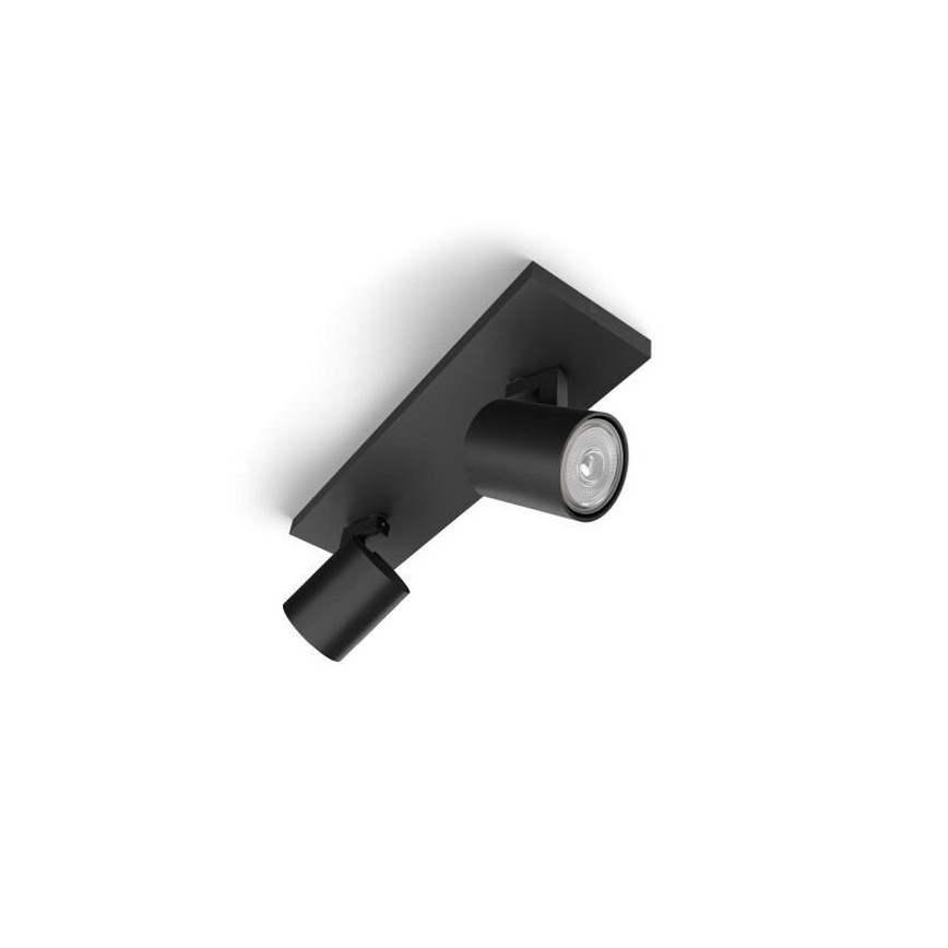 Philips - LED RGBW dimbare spot RUNNER 2xGU10/6,5W/230V 2700-6500K zwart