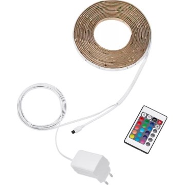 Philips - LED RGBW Dimbare Strip 5m LED/12W/230V + Afstandsbediening