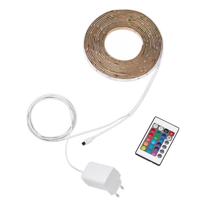 Philips - LED RGBW Dimbare Strip 5m LED/12W/230V + Afstandsbediening