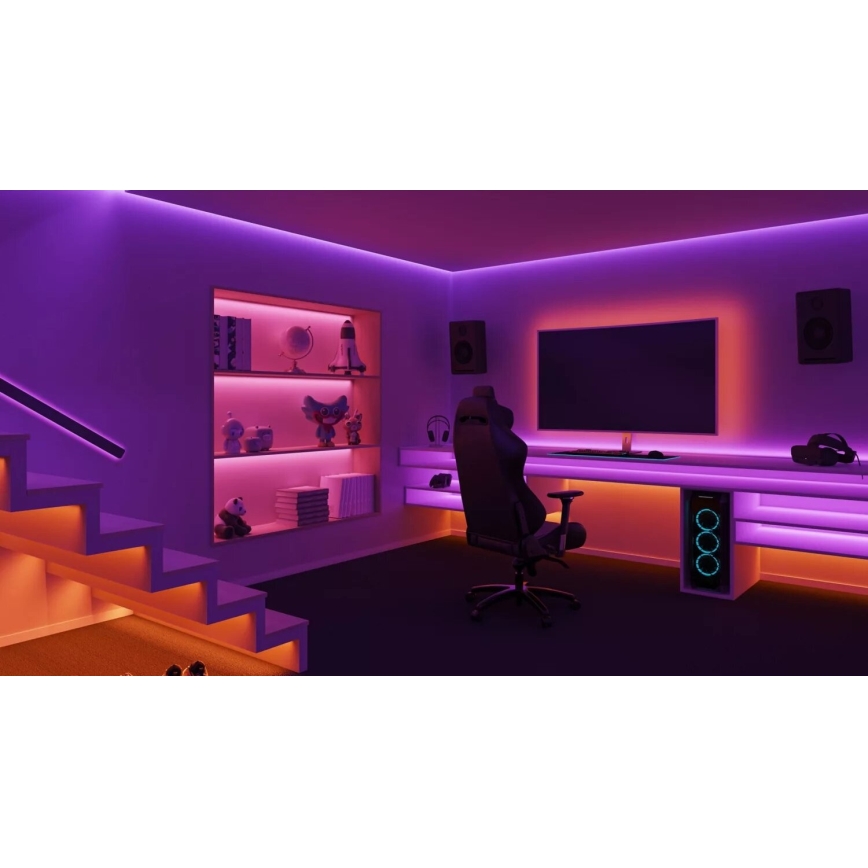 Philips - LED RGBW dimbare strip Hue WHITE AND COLOR AMBIANCE 10m LED/20W/230V 2000-6500K