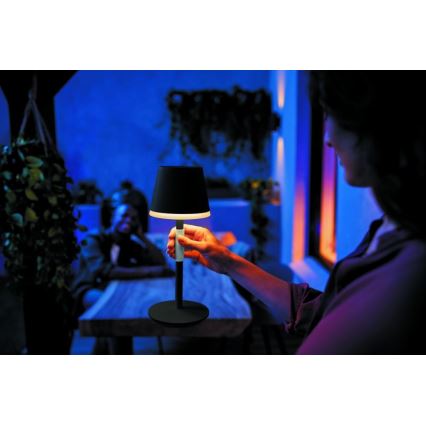 Philips - LED RGBW Dimbare touch buitenlamp Hue GO LED/6,2W/230V 2000-6500K IP54