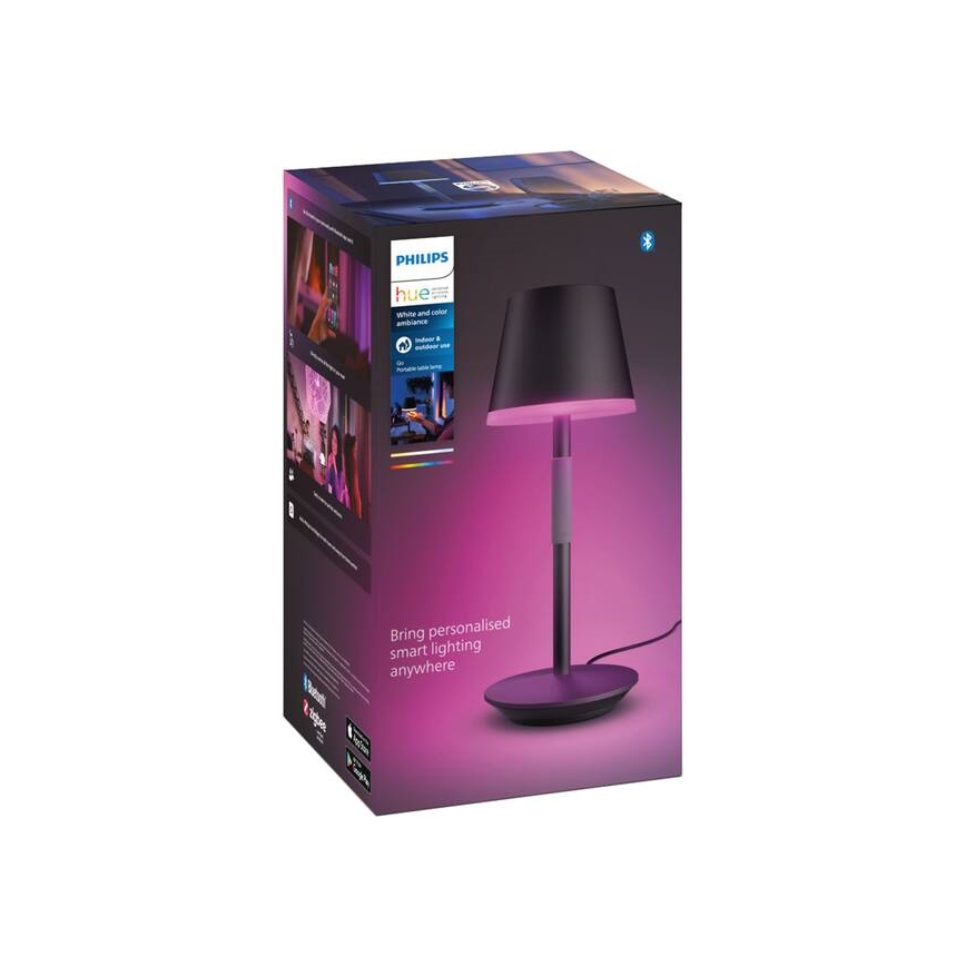 Philips - LED RGBW Dimbare touch buitenlamp Hue GO LED/6,2W/230V 2000-6500K IP54