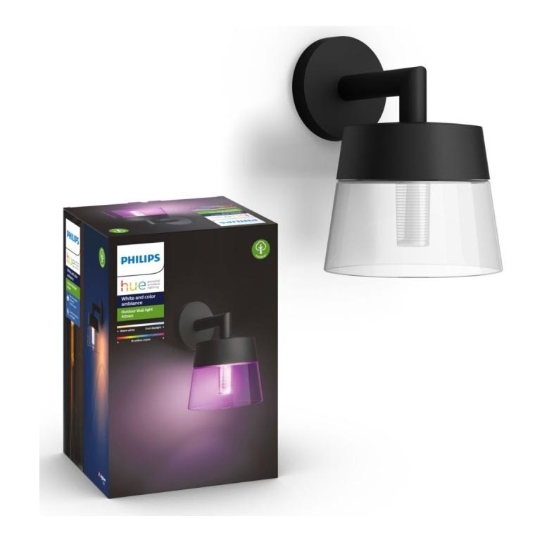 Philips - LED RGBW Dimbare wandlamp voor buiten Hue ATTRACT LED/8W/230V 2000-6500K IP44