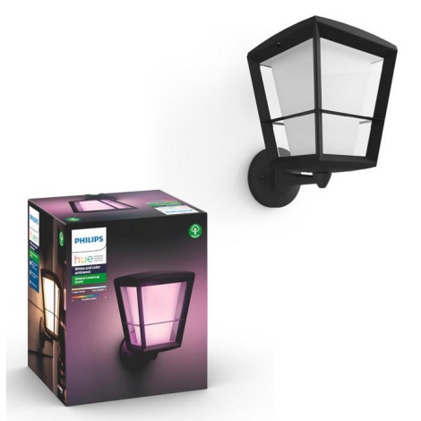 Philips - LED RGBW Dimbare wandlamp voor buiten Hue ECONIC LED/15W/230V IP44
