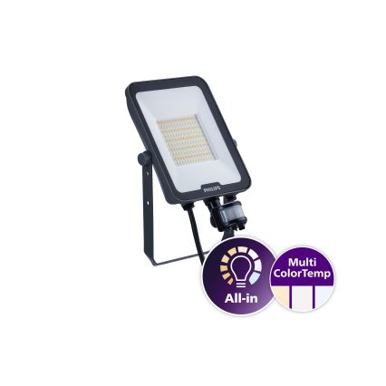 Philips - LED-schijnwerper met bewegings- en schemersensor LEDINAIRE ALL-IN LED/50W/230V 3000/4000/6500K IP65