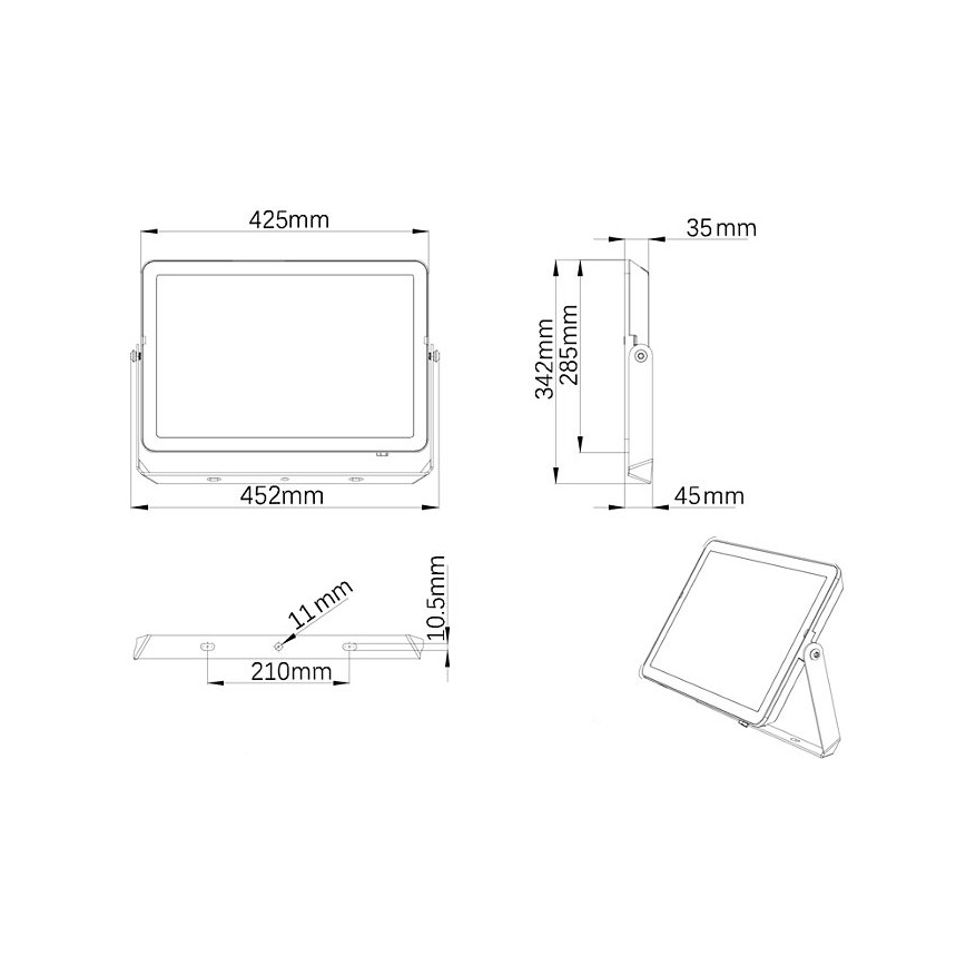 Philips - LED Schijnwerper voor Buiten PROJECTLINE LED/200W/230V IP65 3000K