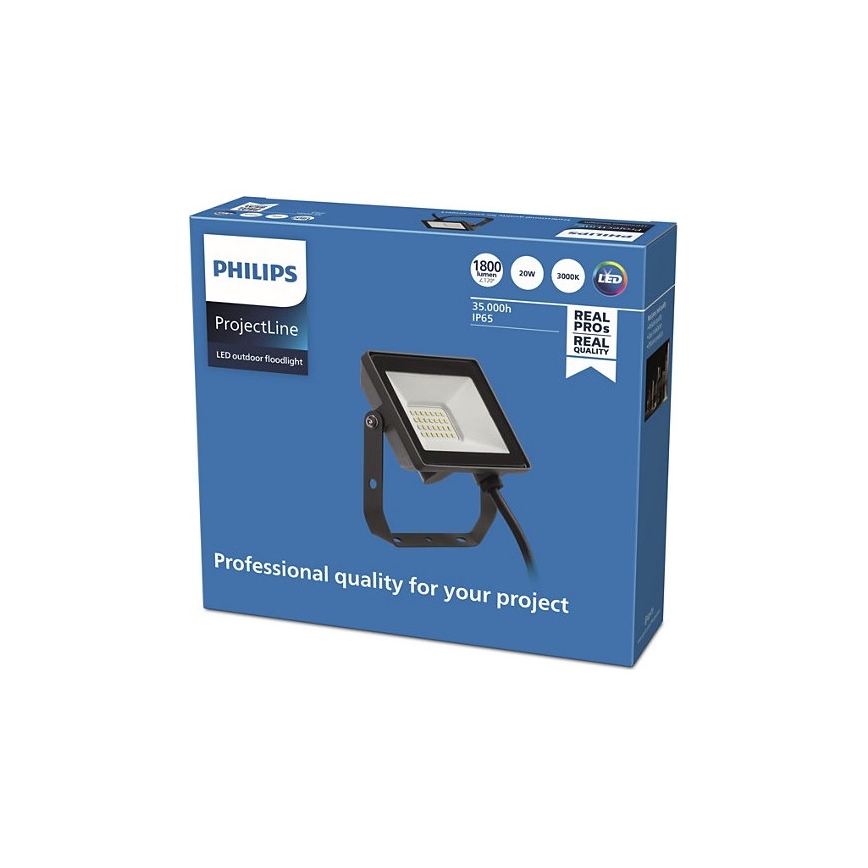 Philips - LED Schijnwerper voor Buiten PROJECTLINE LED/20W/230V IP65 3000K