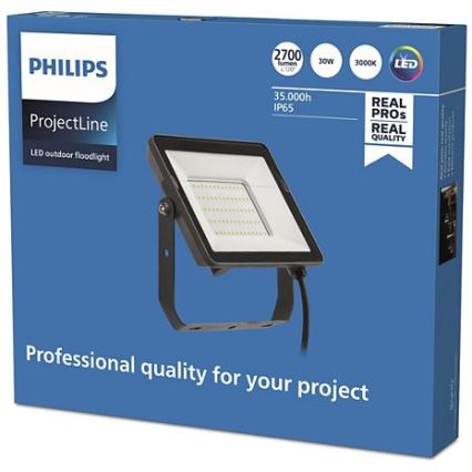 Philips - LED Schijnwerper voor Buiten PROJECTLINE LED/30W/230V IP65 3000K