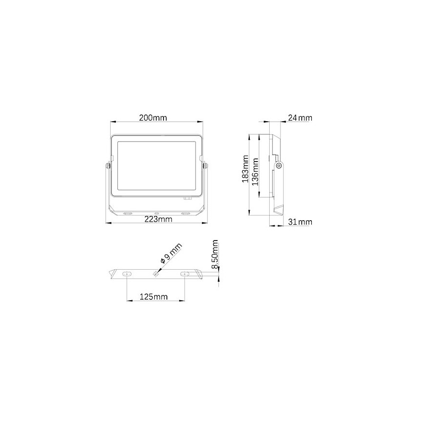 Philips - LED Schijnwerper voor Buiten PROJECTLINE LED/50W/230V IP65 3000K