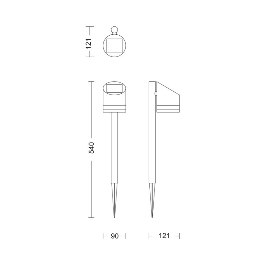 Philips - LED Solar lamp FYCE LED/1,5W/3,7VIP44
