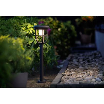 Philips - LED Solar lamp met sensor RADII LED/1,3W/3,7V 2000 mAh 3000K IP44