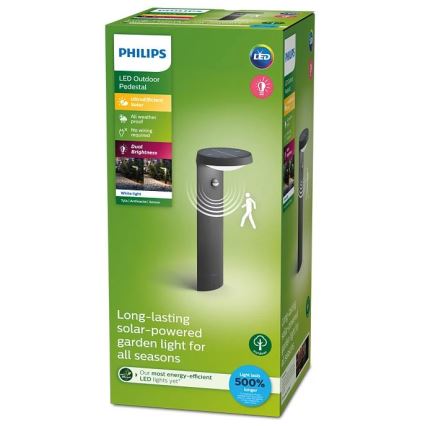 Philips - LED Solar lamp met sensor LED/1,2W/4V 1800 mAh 3000K IP44