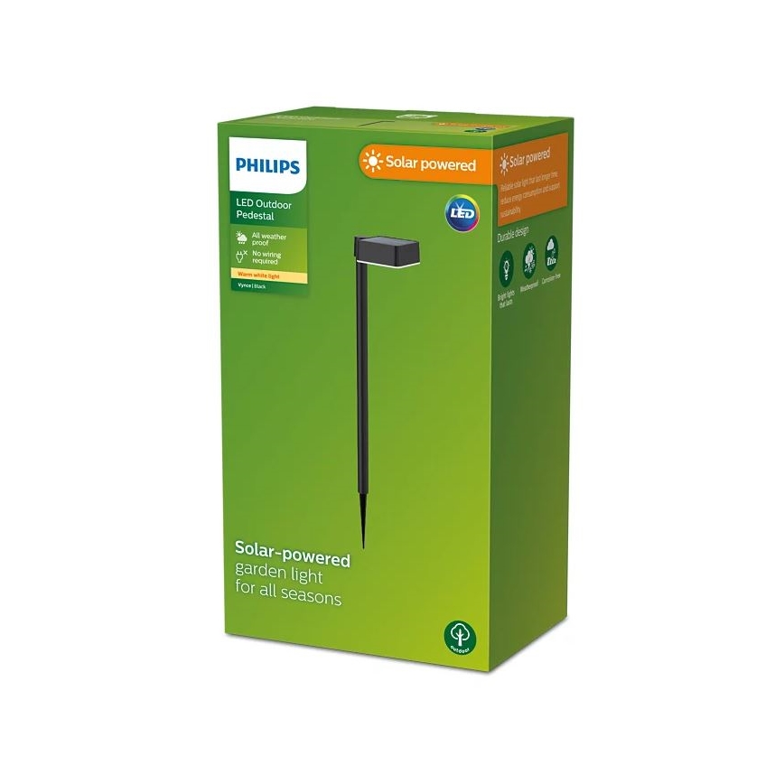 Philips - LED Solar lamp VYNCE LED/1,5W/3,7V IP44