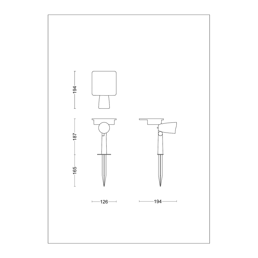 Philips - LED Solar Spot ASHLYN LED/1,4W/3,7V 2700K IP44
