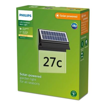 Philips - LED Solar verlicht huisnummer ENKARA LED/0,2W/3,7V 1800 mAh IP44