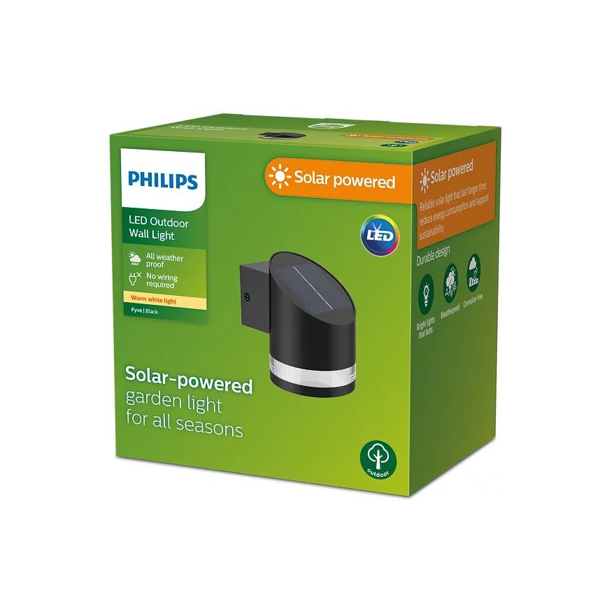 Philips - LED Solar wandlamp FYCE LED/1,5W/3,7V 1200 mAh IP44