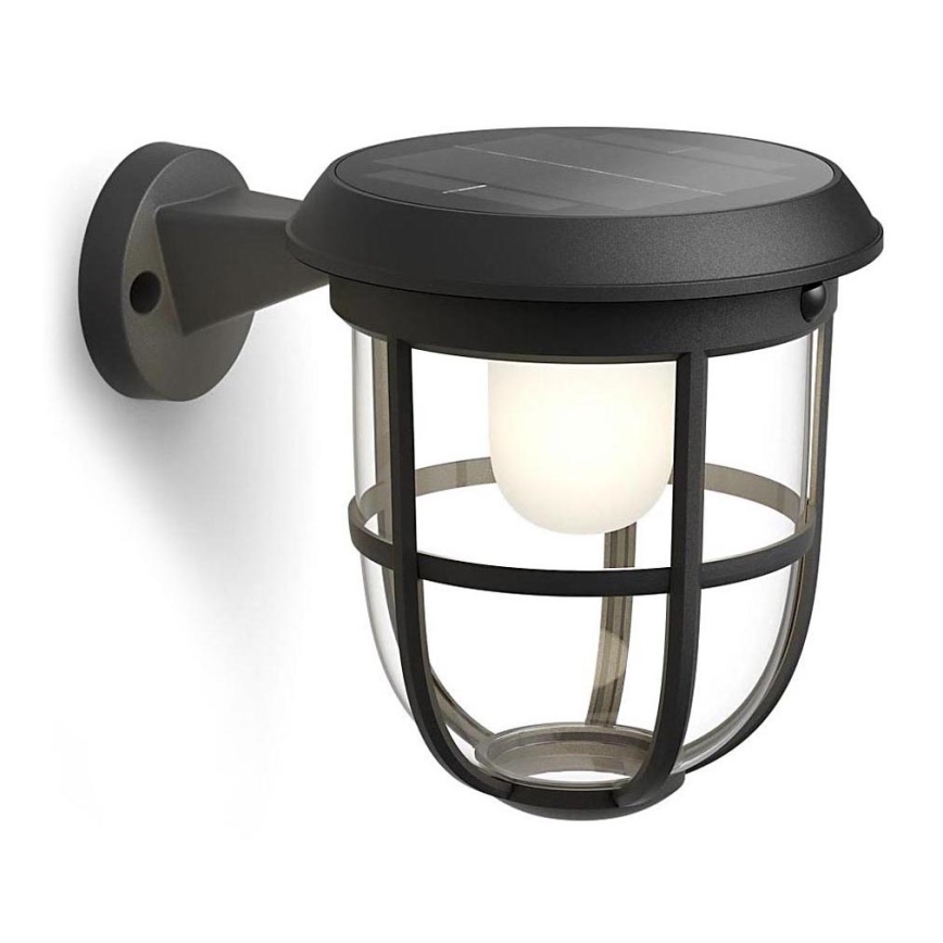Philips - LED Solar Wandlamp met bewegings- en schemersensor RADII LED/1,3W/3,7V 2000 mAh 3000K IP44
