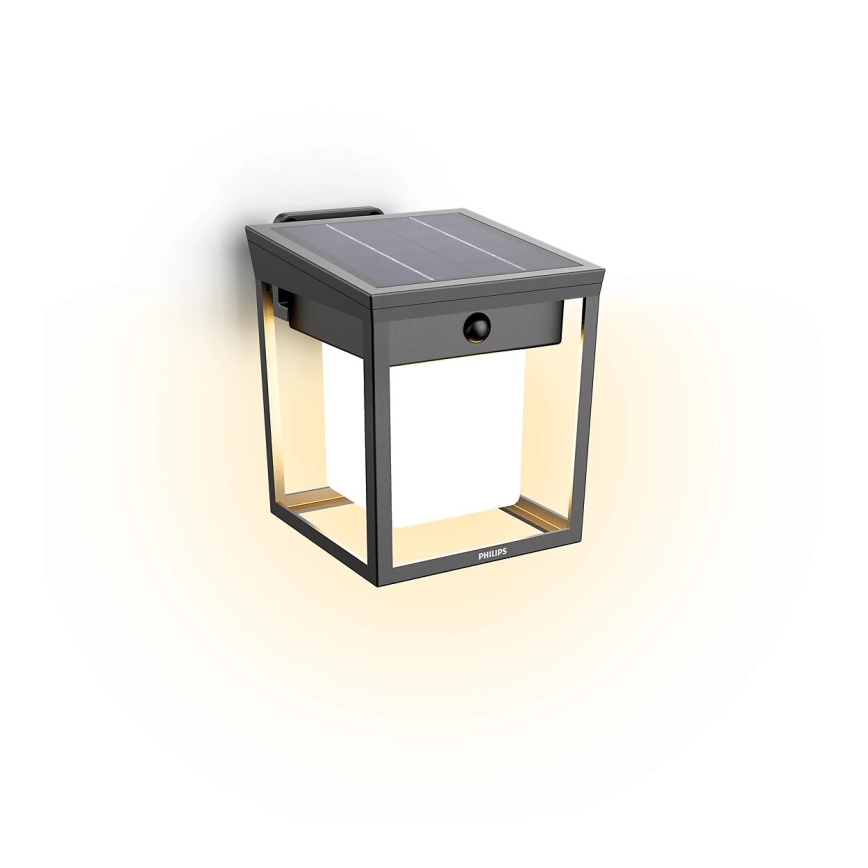 Philips - LED Solar wandlamp met sensor BLAISE LED/1,5W/3,7V 3000K IP44