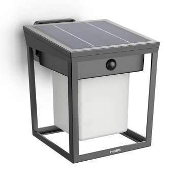 Philips - LED Solar wandlamp met sensor BLAISE LED/1,5W/3,7V 3000K IP44