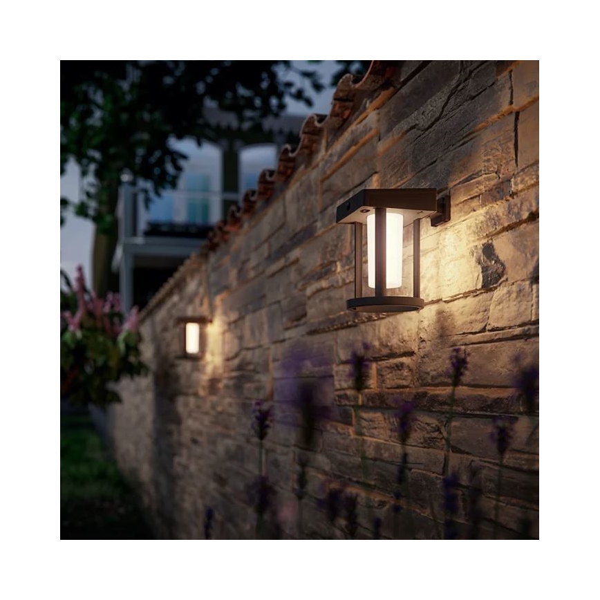 Philips - LED Solar wandlamp met sensor CAMILL LED/1,4W/3,7V IP44