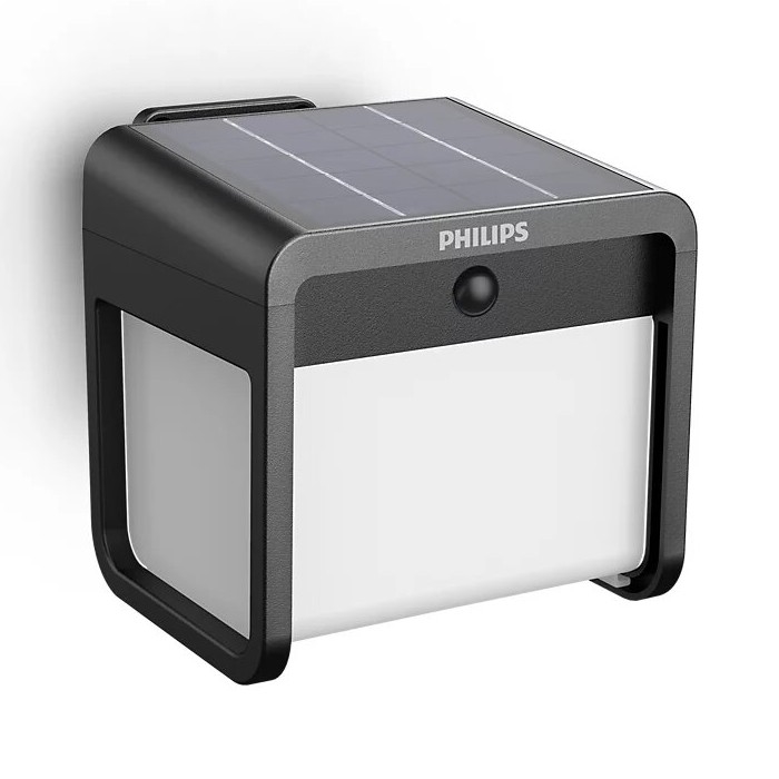 Philips - LED Solar wandlamp met sensor EZRA LED/1,8W/3,7V 2600 mAh 3000K IP44
