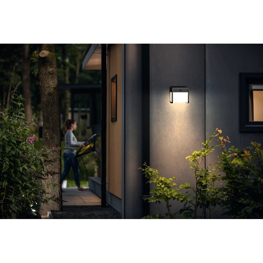 Philips - LED Solar wandlamp met sensor EZRA LED/1,8W/3,7V 3000K IP44