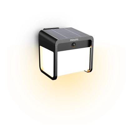 Philips - LED Solar wandlamp met sensor EZRA LED/1,8W/3,7V 3000K IP44