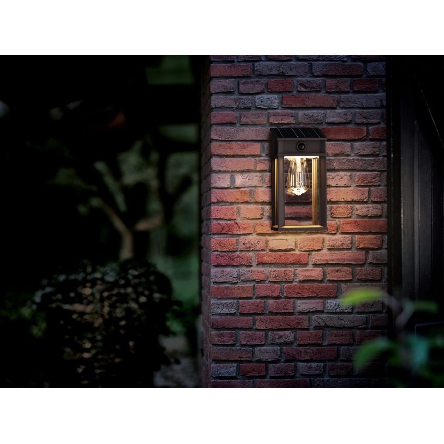 Philips - LED Solar wandlamp met sensor GERI LED/3,2W/3,7V 2700K IP44