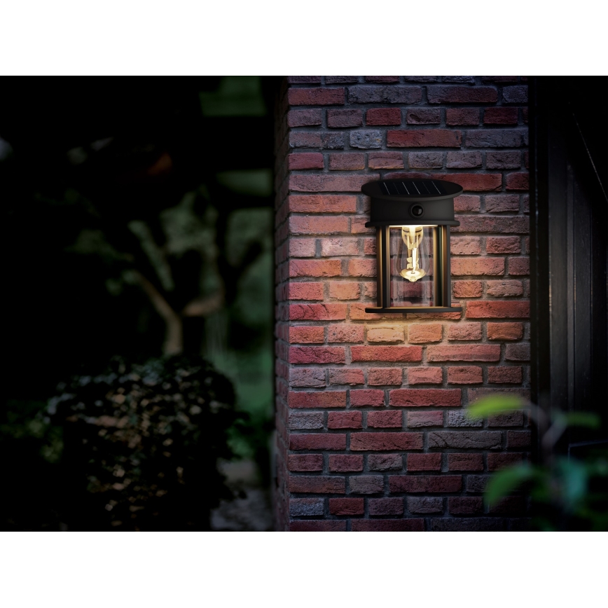 Philips - LED Solar wandlamp met sensor GERI LED/3,2W/3,7V 2700K IP44