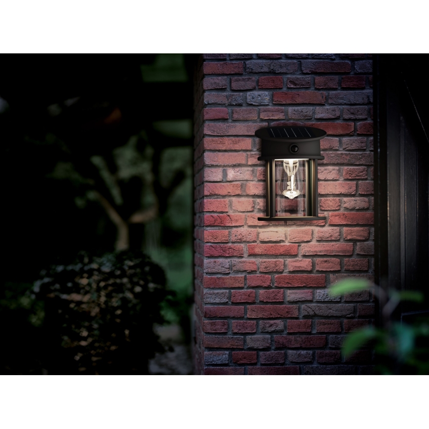 Philips - LED Solar wandlamp met sensor GERI LED/3,2W/3,7V 4000K IP44