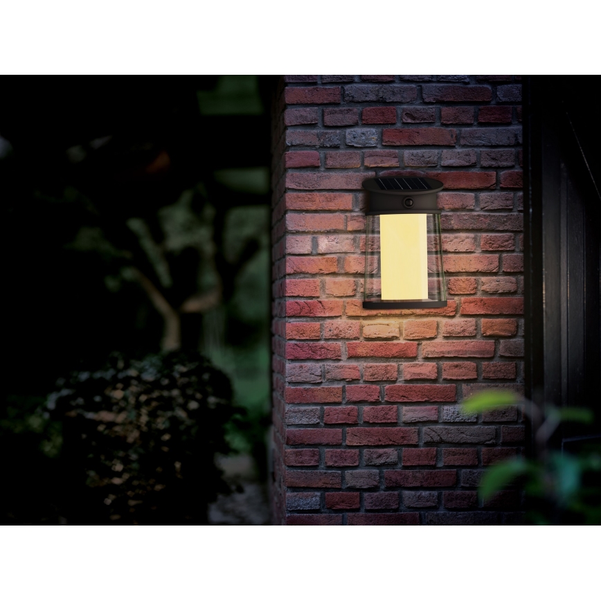 Philips - LED Solar wandlamp met sensor JUDA LED/3,2W/3,7V 2700K IP44