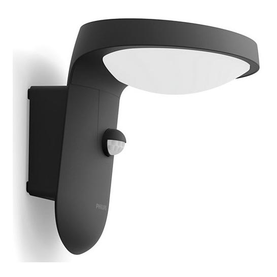 Ledvion LED Solar Wandlamp – 2,2W – 3000K – Vierkant Zwart – Met Bewegingssensor – IP44 – Brandtijd Tot 40 Uur
