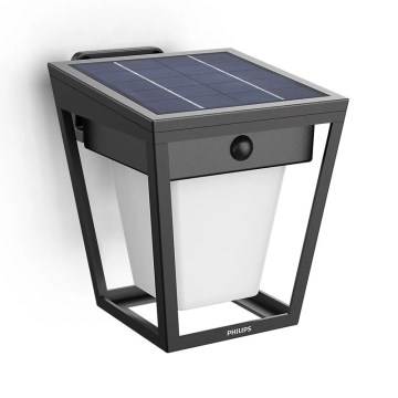 Philips - LED Solar wandlamp met sensor NISSA LED/1,8W/3,7V 3000K IP44
