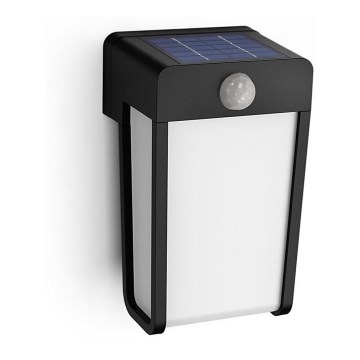 Philips - LED Solar Wandlamp met sensor SHROUD LED/2,3W/3,7V 600 mAh IP44