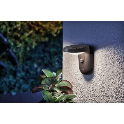 Philips - LED Solar wandlamp met sensor LED/1,2W/4V 1800 mAh 3000K IP44