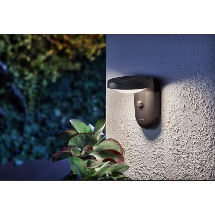 Philips - LED Solar wandlamp met sensor LED/1,2W/4V 1800 mAh 4000K IP44