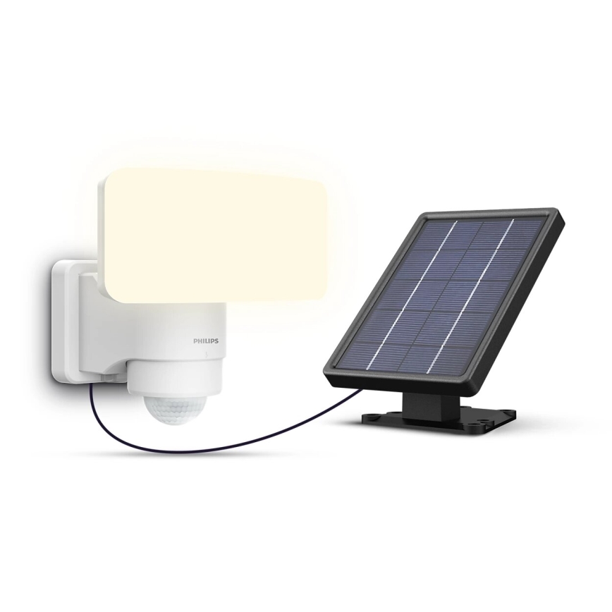 Philips - LED Solar wandlamp met sensor TYLUS LED/6W/3,7V 5000K IP44