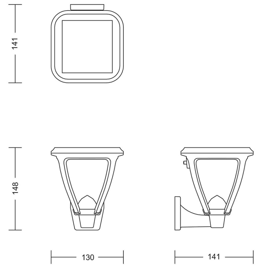 Philips - LED Solar wandlamp VAPORA LED/1,5W/3,7V IP44