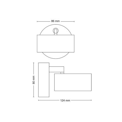 Philips - LED spot LED/5,5W/230V wit