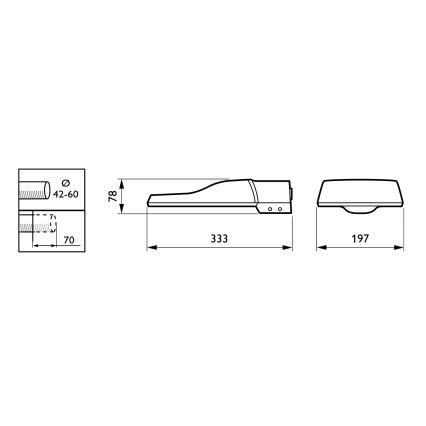 Philips - LED-straatlamp CORELINE MALAGA LED/25W/230V 4000K IP65