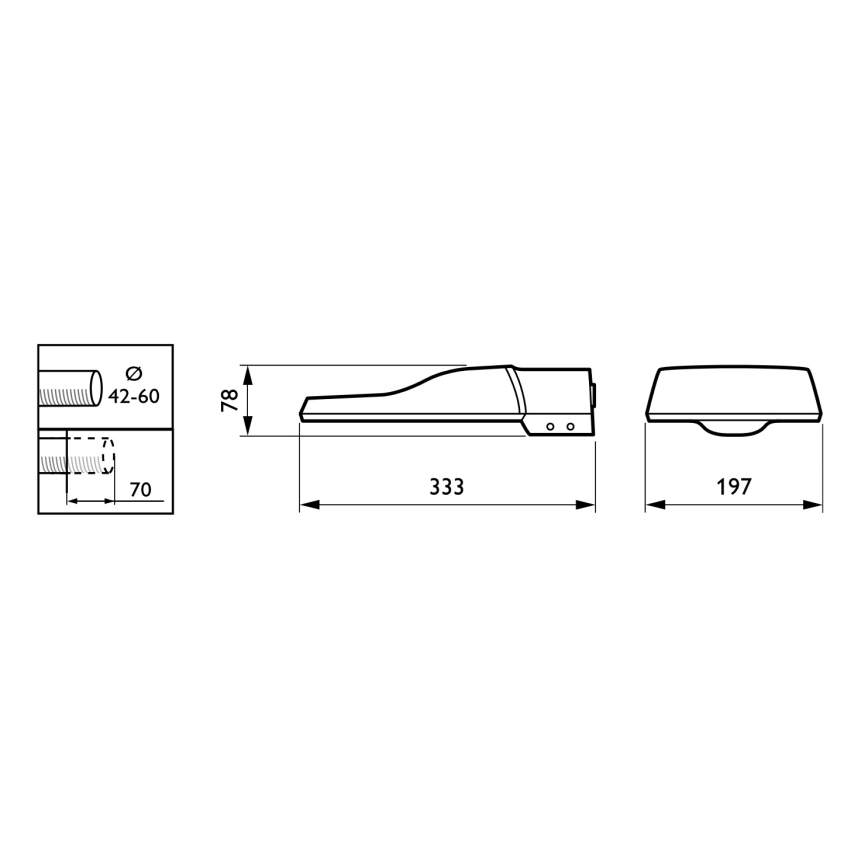 Philips - LED-straatlamp CORELINE MALAGA LED/25W/230V 4000K IP65