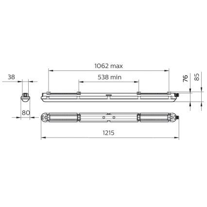Philips - LED-technisch TL-armatuur CORELINE LED/25W/230V 120 cm IP66