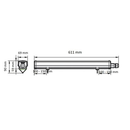 Philips - LED-technisch TL-armatuur LEDINAIRE LED/15W/230V 60 cm IP66