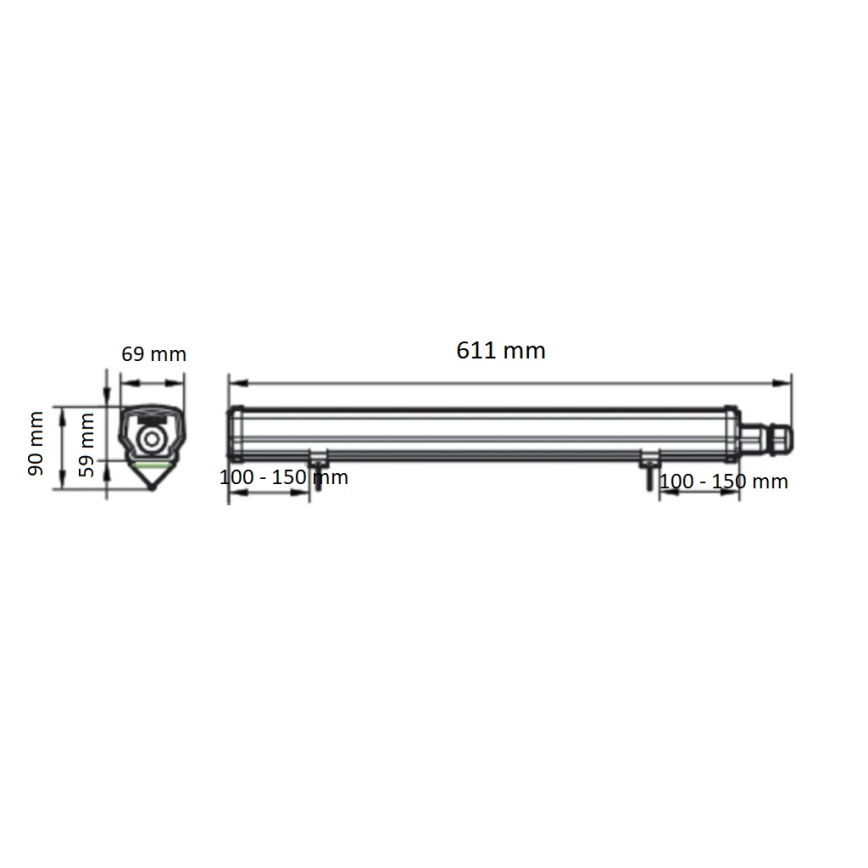 Philips - LED-technisch TL-armatuur LEDINAIRE LED/15W/230V 60 cm IP66