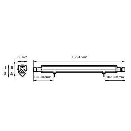 Philips - LED TL-buis werkverlichting LED/46W/230V IP66 4000K