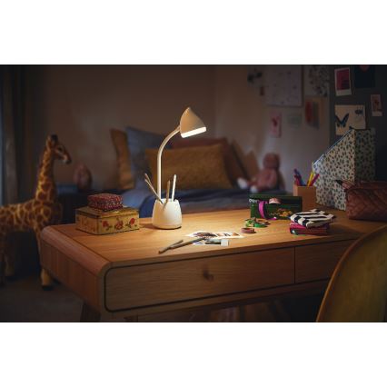 Philips - LED dimbare touch tafellamp HAT LED/4,5W/5V 1800 mAh 3000/4000/5700K CRI 90