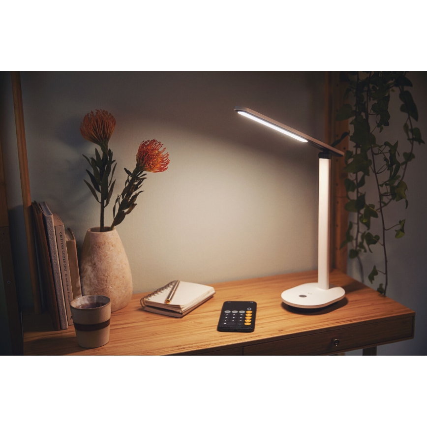 Philips - LED dimbare touch tafellamp IVORY LED/5W/5V 3000 mAh 2700/3600/5000K CRI 90
